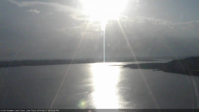 Lake Travis webcam, June 27, 2019 6:00 PM CT