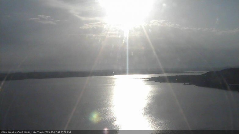 Lake Travis webcam, June 27, 2019 6:05 PM CT