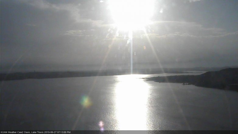 Lake Travis webcam, June 27, 2019 6:15 PM CT