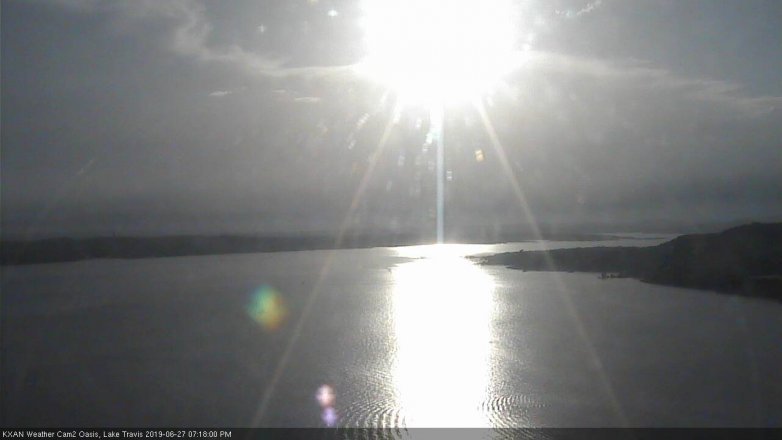 Lake Travis webcam, June 27, 2019 6:20 PM CT