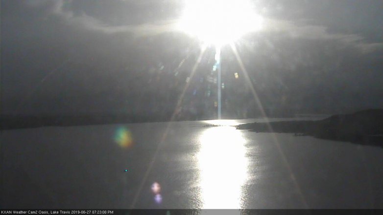 Lake Travis webcam, June 27, 2019 6:25 PM CT