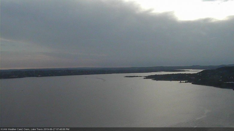 Lake Travis webcam, June 27, 2019 6:50 PM CT