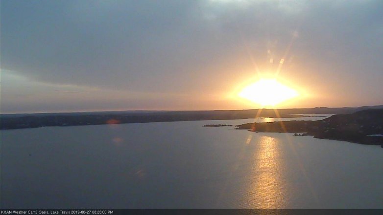 Lake Travis webcam, June 27, 2019 7:25 PM CT