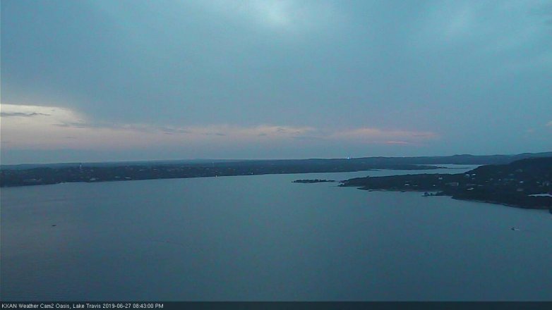 Lake Travis webcam, June 27, 2019 7:45 PM CT