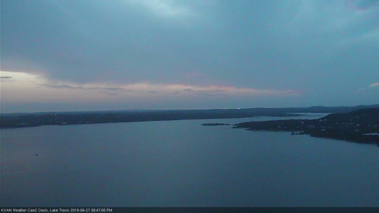 Lake Travis webcam, June 27, 2019 7:50 PM CT