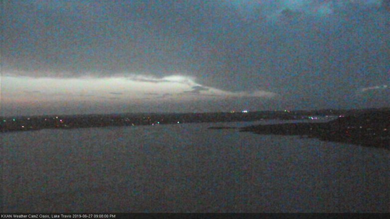 Lake Travis webcam, June 27, 2019 8:10 PM CT