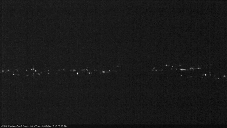 Lake Travis webcam, June 27, 2019 9:30 PM CT