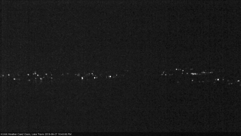 Lake Travis webcam, June 27, 2019 9:45 PM CT