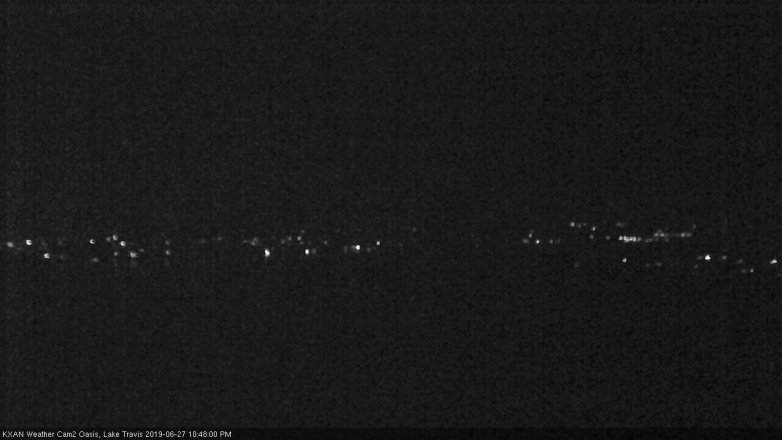Lake Travis webcam, June 27, 2019 9:50 PM CT