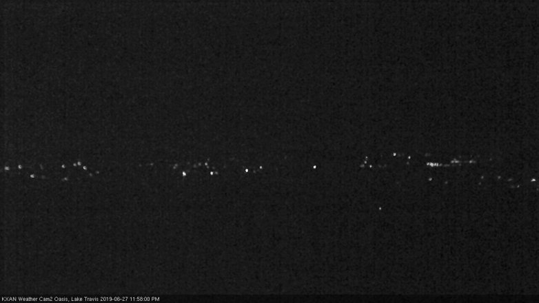 Lake Travis webcam, June 27, 2019 11:00 PM CT
