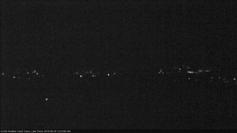 Lake Travis webcam, June 27, 2019 11:25 PM CT