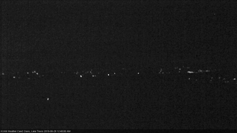 Lake Travis webcam, June 27, 2019 11:50 PM CT