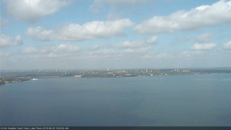 Lake Travis webcam, June 28, 2019 9:05 AM CT