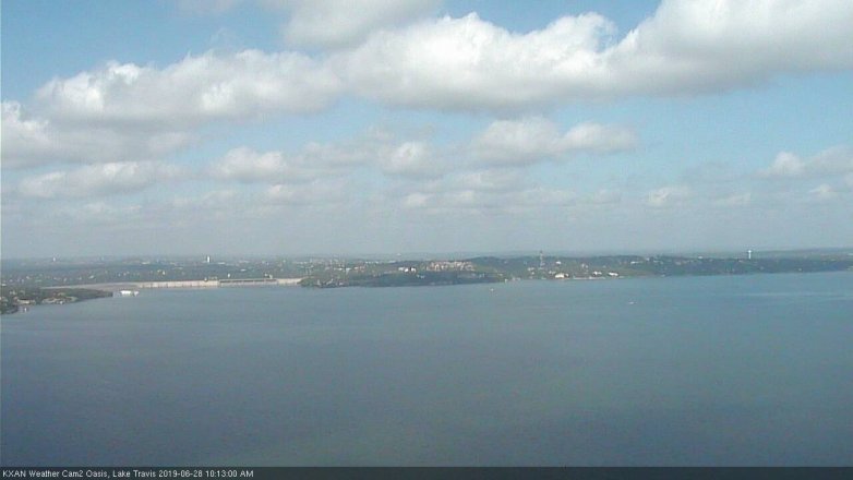 Lake Travis webcam, June 28, 2019 9:15 AM CT