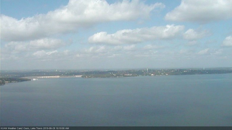 Lake Travis webcam, June 28, 2019 9:20 AM CT
