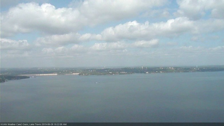 Lake Travis webcam, June 28, 2019 9:25 AM CT