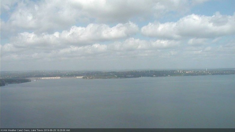 Lake Travis webcam, June 28, 2019 9:30 AM CT