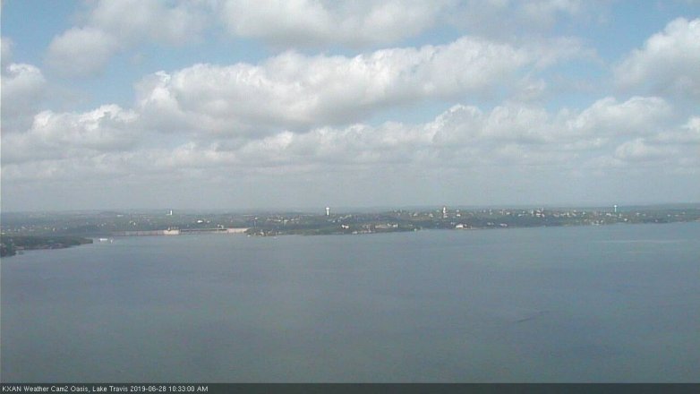 Lake Travis webcam, June 28, 2019 9:35 AM CT
