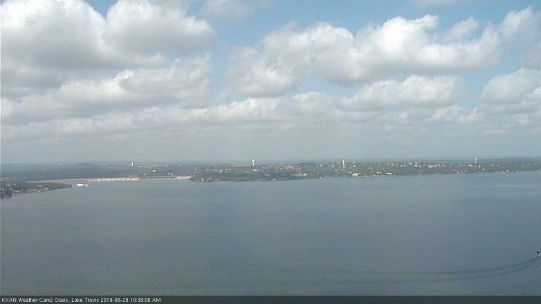 Lake Travis webcam, June 28, 2019 9:40 AM CT