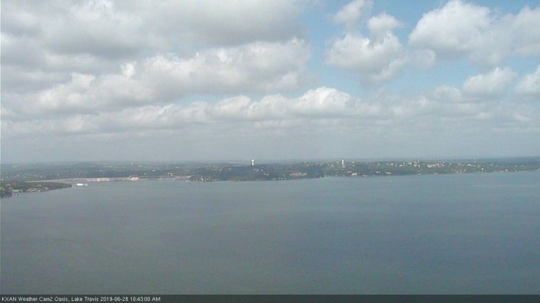 Lake Travis webcam, June 28, 2019 9:45 AM CT
