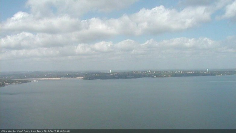 Lake Travis webcam, June 28, 2019 9:50 AM CT