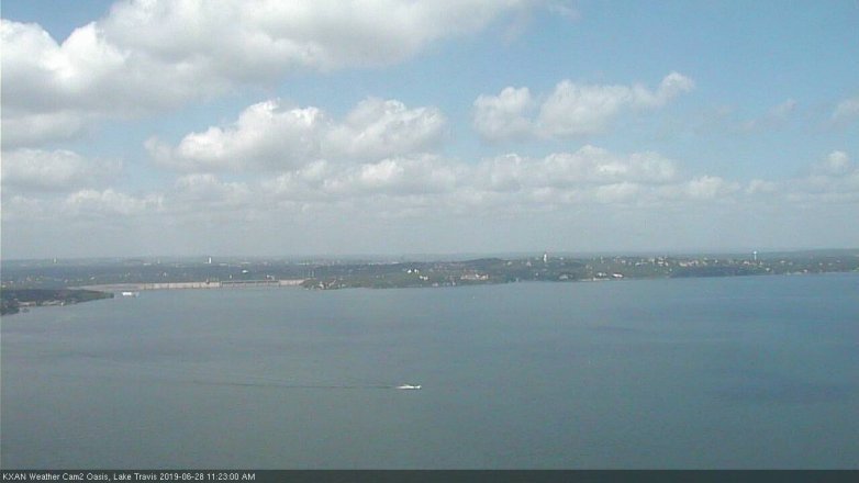 Lake Travis webcam, June 28, 2019 10:25 AM CT