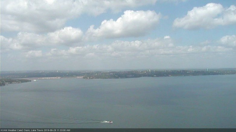 Lake Travis webcam, June 28, 2019 10:35 AM CT