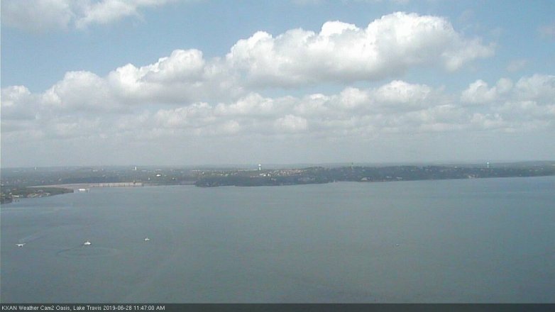 Lake Travis webcam, June 28, 2019 10:50 AM CT