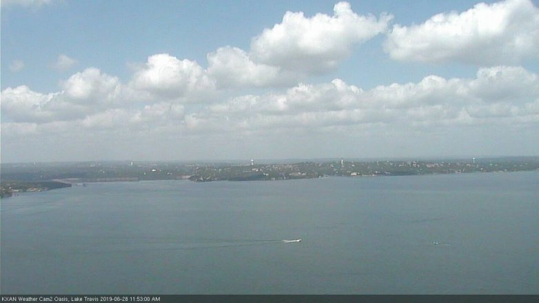 Lake Travis webcam, June 28, 2019 10:55 AM CT