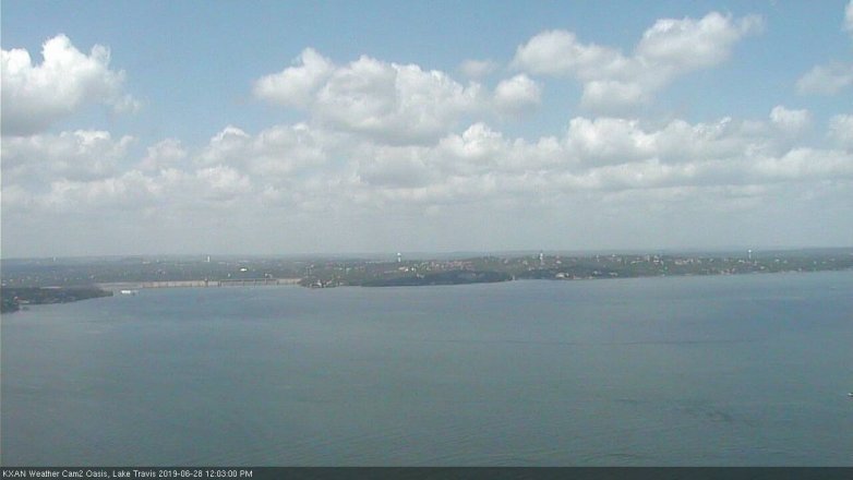 Lake Travis webcam, June 28, 2019 11:05 AM CT
