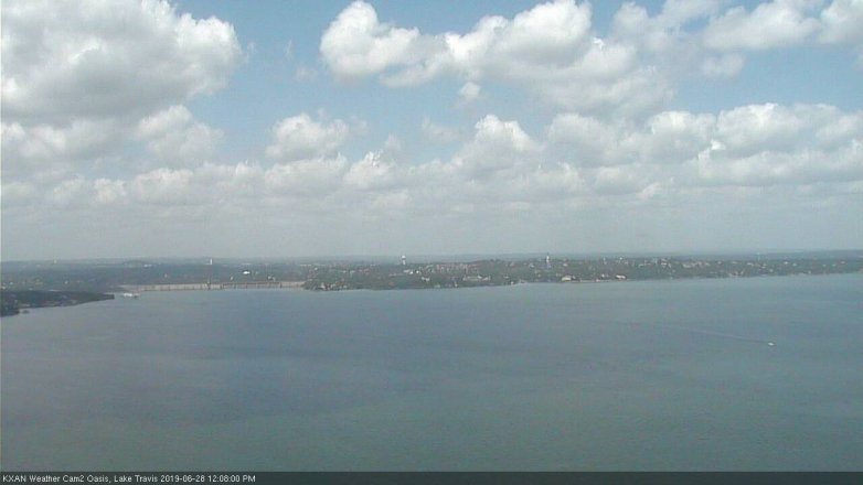 Lake Travis webcam, June 28, 2019 11:10 AM CT