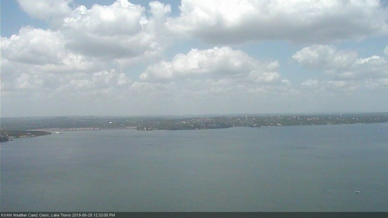 Lake Travis webcam, June 28, 2019 11:35 AM CT