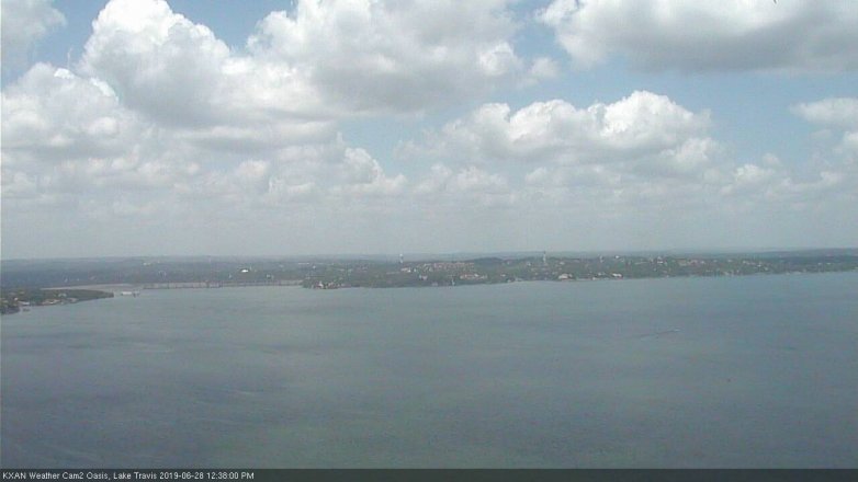 Lake Travis webcam, June 28, 2019 11:40 AM CT