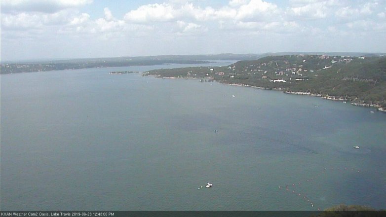 Lake Travis webcam, June 28, 2019 11:45 AM CT