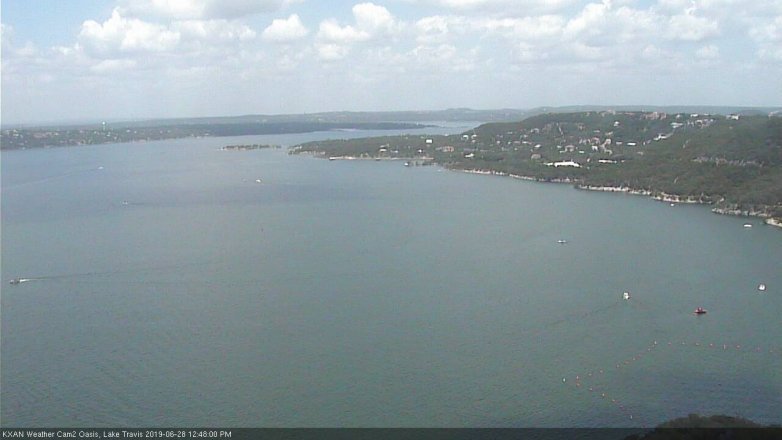 Lake Travis webcam, June 28, 2019 11:50 AM CT