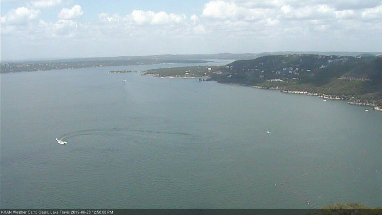 Lake Travis webcam, June 28, 2019 12:00 PM CT