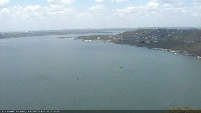 Lake Travis webcam, June 28, 2019 12:25 PM CT