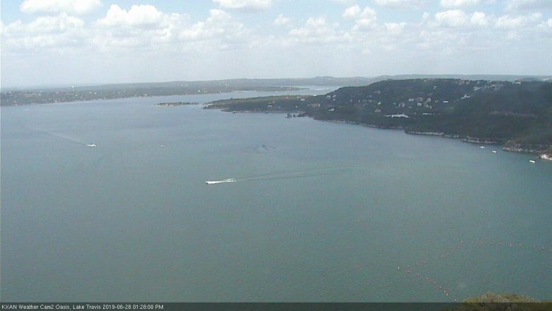Lake Travis webcam, June 28, 2019 12:30 PM CT