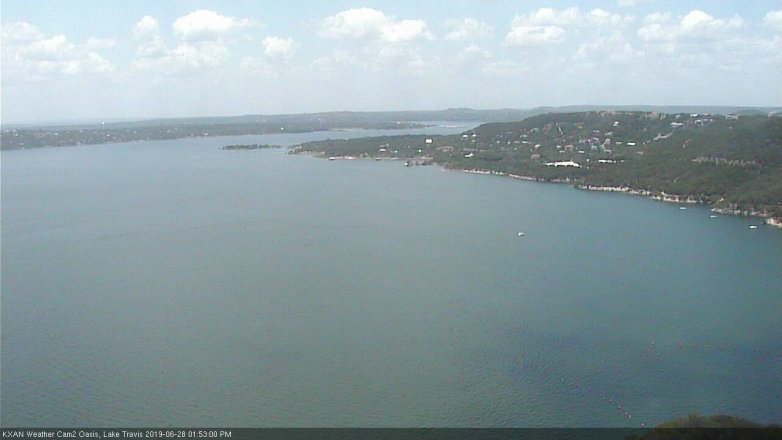Lake Travis webcam, June 28, 2019 12:55 PM CT