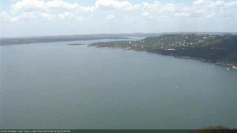 Lake Travis webcam, June 28, 2019 1:05 PM CT