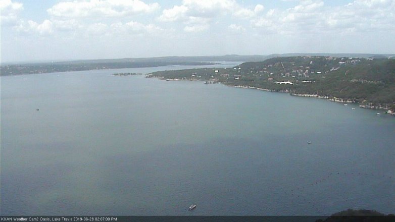 Lake Travis webcam, June 28, 2019 1:10 PM CT