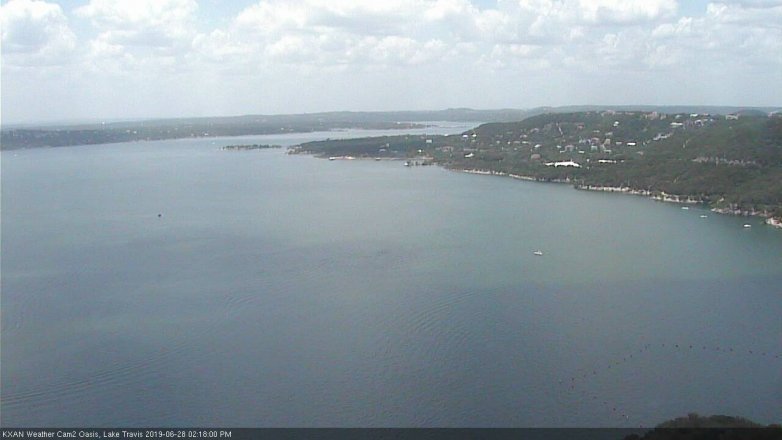 Lake Travis webcam, June 28, 2019 1:20 PM CT