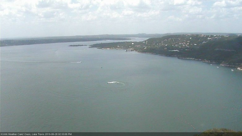 Lake Travis webcam, June 28, 2019 1:35 PM CT