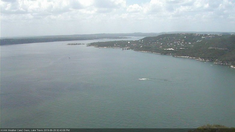 Lake Travis webcam, June 28, 2019 1:45 PM CT