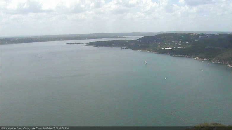 Lake Travis webcam, June 28, 2019 1:50 PM CT