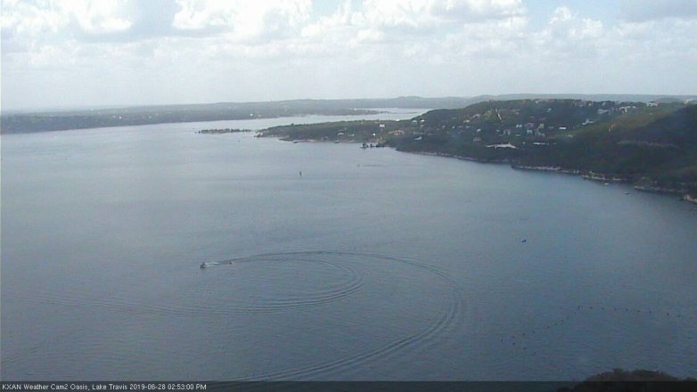 Lake Travis webcam, June 28, 2019 1:55 PM CT