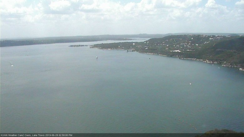 Lake Travis webcam, June 28, 2019 2:00 PM CT