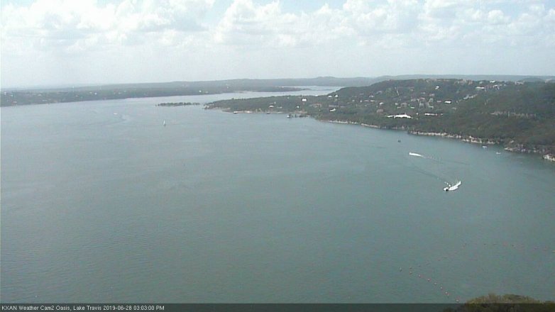 Lake Travis webcam, June 28, 2019 2:05 PM CT