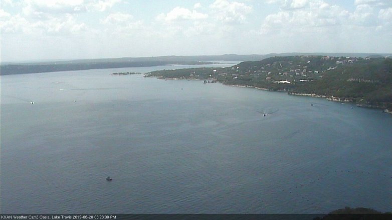 Lake Travis webcam, June 28, 2019 2:25 PM CT