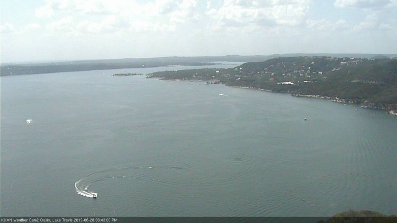 Lake Travis webcam, June 28, 2019 2:45 PM CT